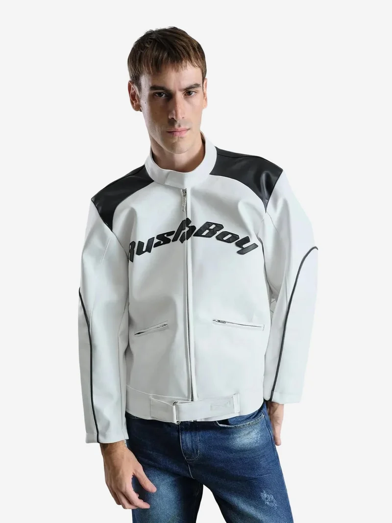 جيستو GIESTO Full-Zip Biker Jacket